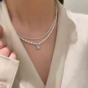 Double Layer Detachable Clavicle Chain (24009)