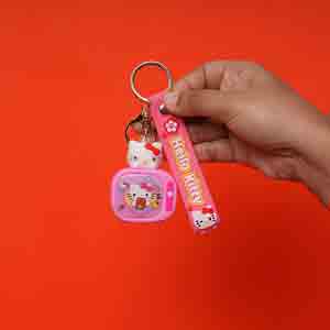 Key Ring With Mini Lighting TV - Hello Kitty